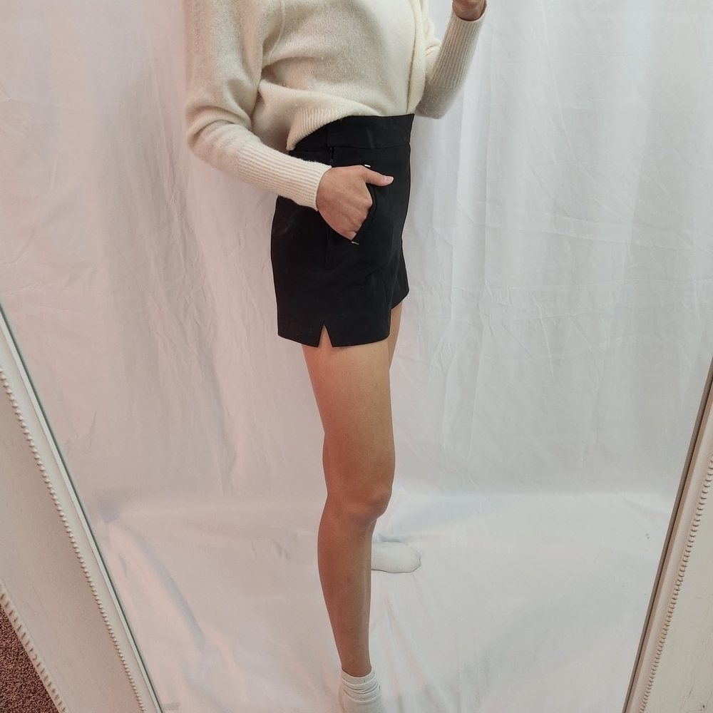 Black Women's Shorts High Waisted Pockets Fashion - Picture 4 of 10